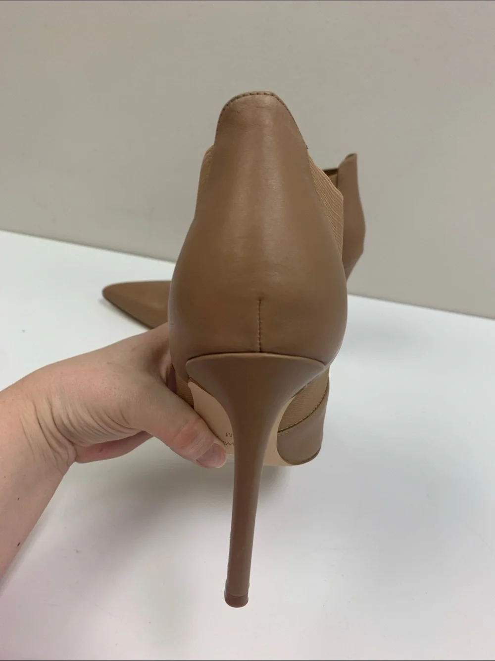 Nine West Tan Pointed-Toe Stiletto Ankle Boots - Picture 5 of 6